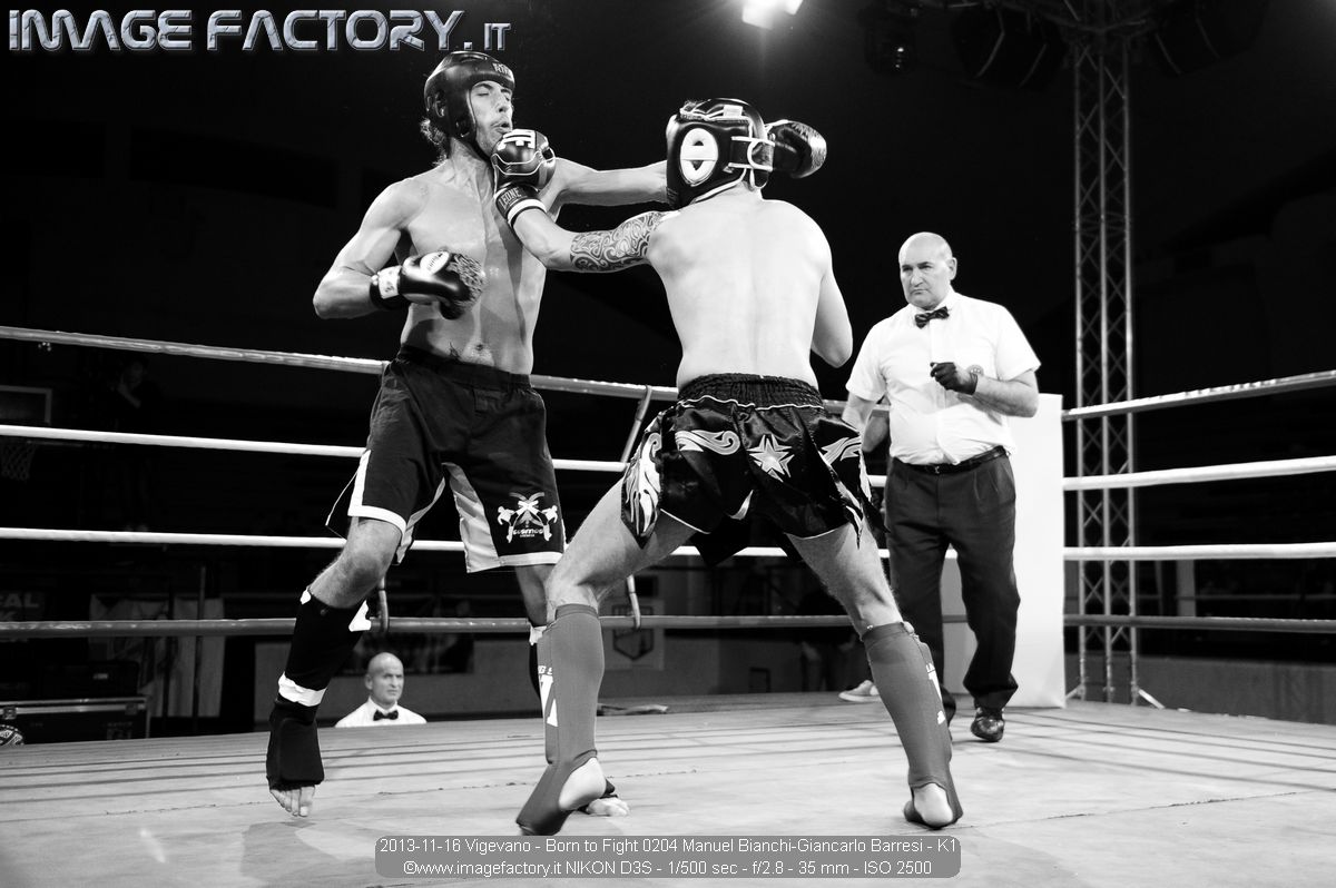 2013-11-16 Vigevano - Born to Fight 0204 Manuel Bianchi-Giancarlo Barresi - K1